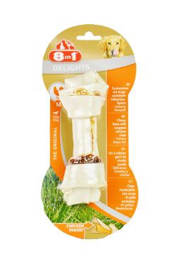 Kost 8in1 Delights žvýkací sušeným kuřecím masem uvnitř M