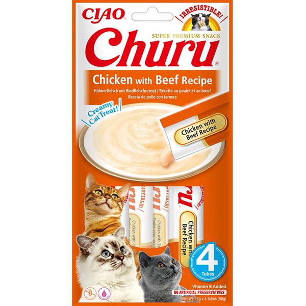 Churu Cat Chicken with Beef Recipe  4x14g