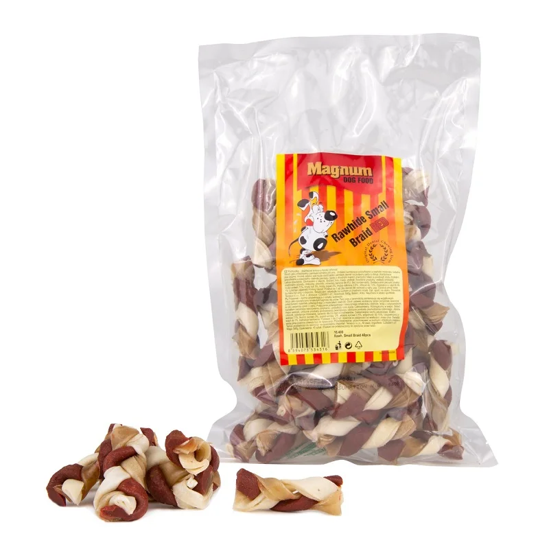 Magnum Rawhide Small Braid Red 40 ks