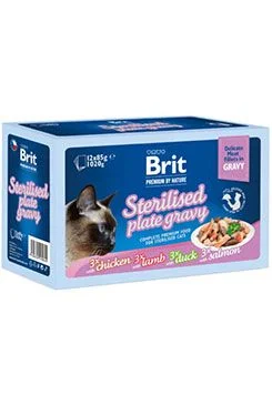 Brit Premium Cat D Fillets Gravy FamPlate Steril. 1020 g