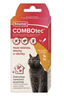 BEAPHAR Combotec 50/60 mg Spot-on pro kočky a fretky 0,5 ml 1 pipeta