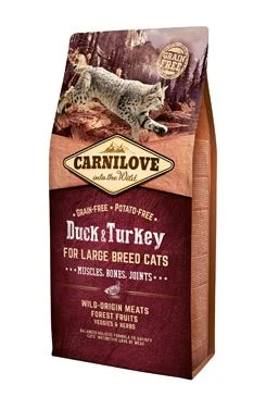 VAFO Carnilove Praha s.r.o. Carnilove Cat LB Duck&Turkey Muscles,Bones,Joints 6kg