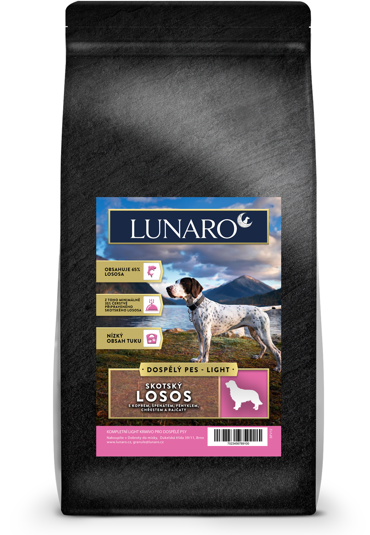 Lunaro Scotish River Adult Light 12kg - Losos s batáty