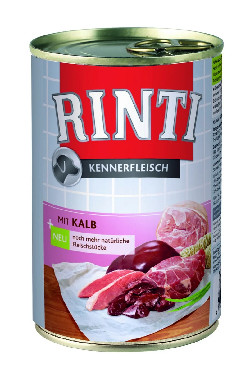Rinti Dog Kennerfleisch konzerva telecí 12x400g