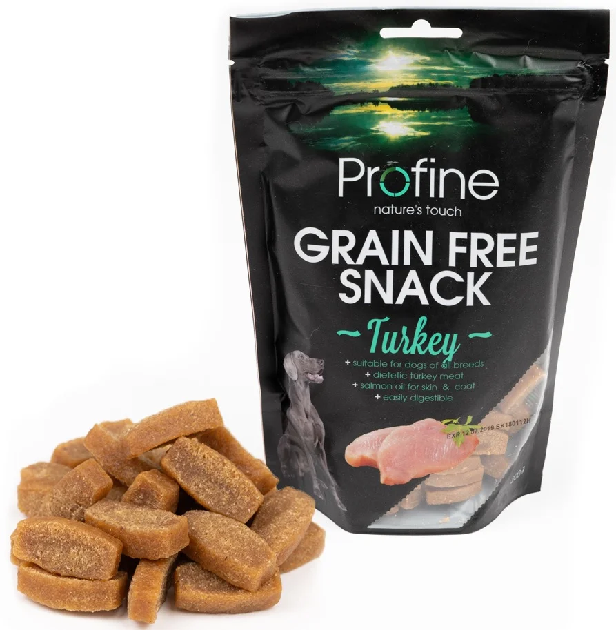 Profine Grain Free pamlsky pro psy bez obilovin s krůtou a brambory, 200 g