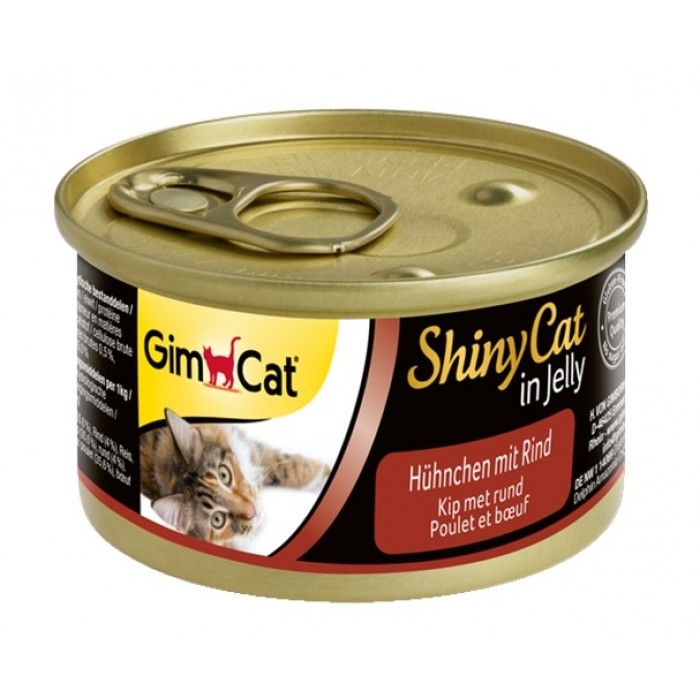 Gimpet ShinyCat kuře s hovezim 70g (12x)