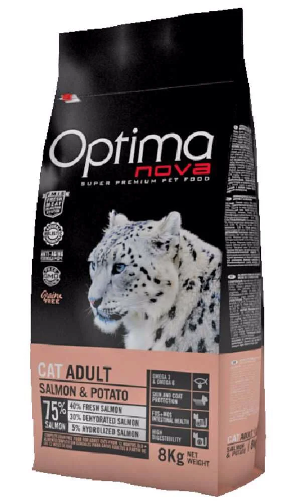 OPTIMAnova Cat Adult Salmon/Potato Grain-free - 8kg
