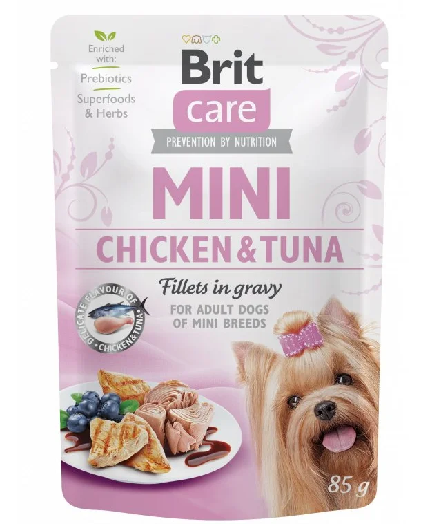Brit Care Dog Mini Chicken&Tuna fillets in gravy 85 g