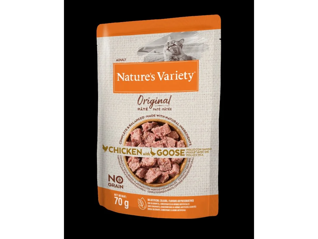 Natures Variety kap.Nature´s variety orig. cat s kurecim a husou 70g