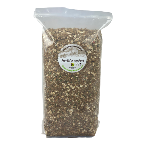 Bohemia Pet Food BOHEMIA Hovězí a Vepřové C - sušený BARF Hmotnost: 5 Kg