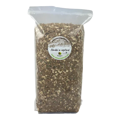 Bohemia Pet Food BOHEMIA Hovězí a Vepřové C - sušený BARF Hmotnost: 5 Kg