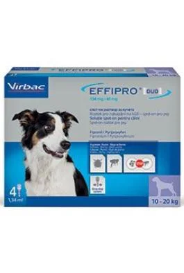 EFFIPRO DUO 134/40 mg spot-on pro psy M (10-20 kg) 1,34 ml 4 pipety