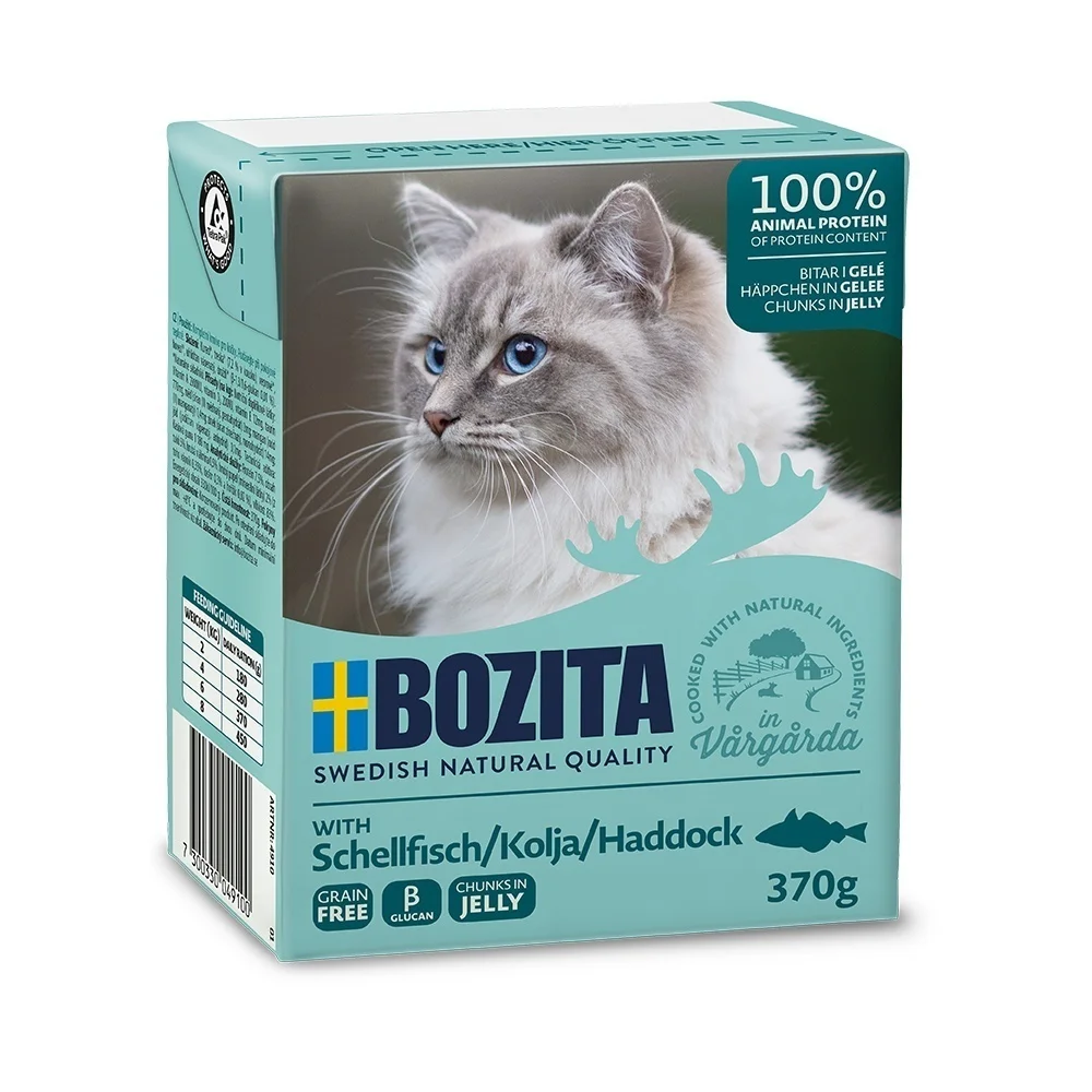 Bozita Cat kousky v želé s treskou TP 370g