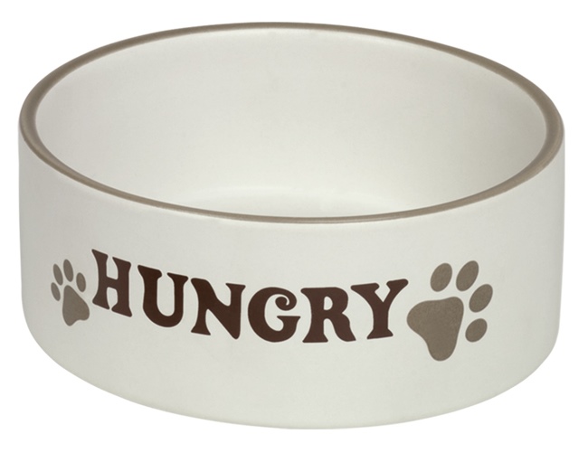 Nobby HUNGRY keramická matná miska krémová 15x6cm