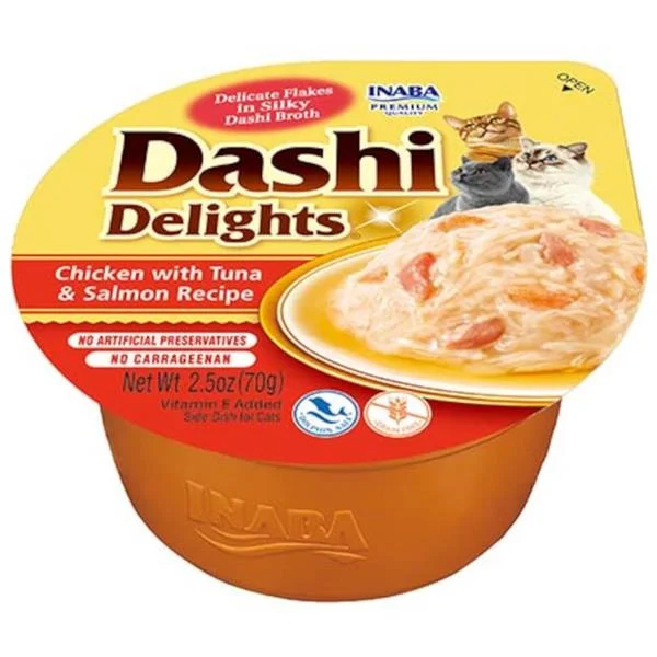 Churu Cat CIAO Dashi kuře s tuňákem a lososem 70g