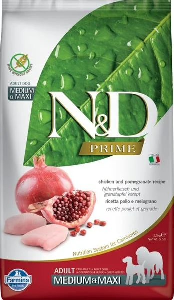 N&D PRIME DOG Puppy M/L Chicken & Pomegranate 2,5 kg