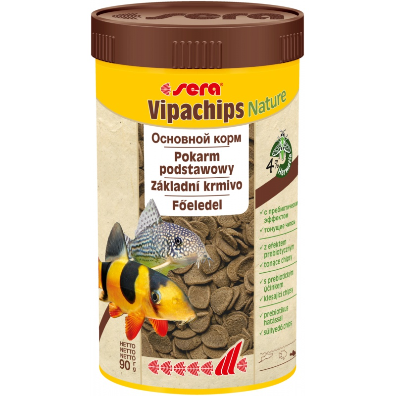 SERA Sera speciální krmivo pro řasožravé ryby Vipachips 250ml