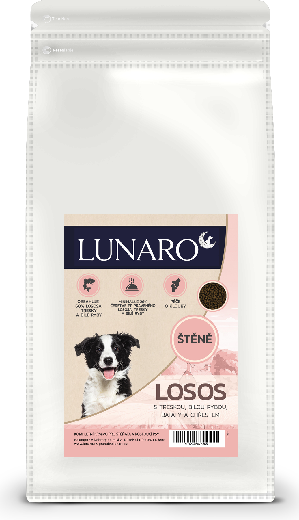 Lunaro Silver Tide Puppy 6kg - losos a ryby s batáty