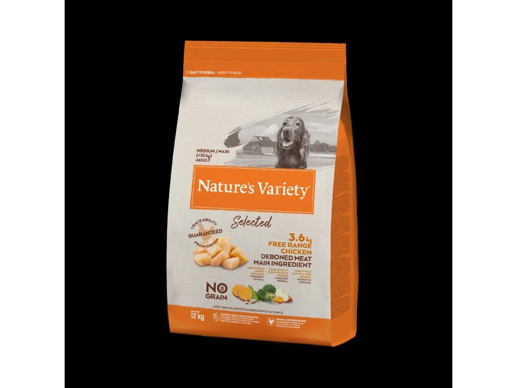 Natures Variety Nature´s variety select. med. ad. dog s kurecim 12kg