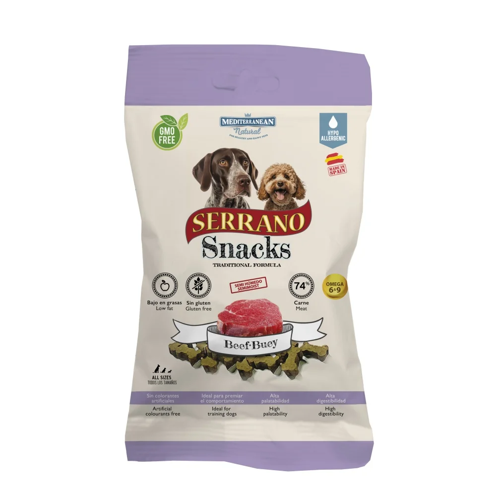 Serrano Snack Dog Beef 100g