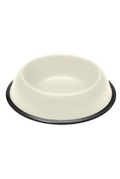 Miska kovová protiskluz MIRA Ivory 500 ml/ 21 cm