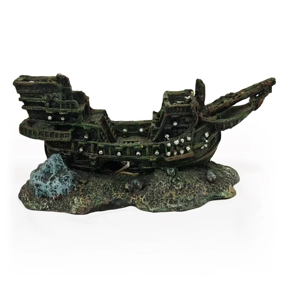 Akvarijní dekorace - potopený vrak