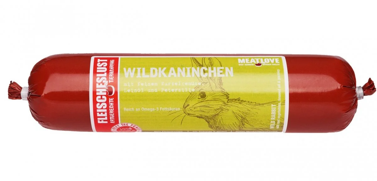 MEATLOVE WILD RABBIT 400g vegetables, linseed oil & parsley