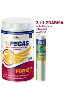 VITAR Veterinae ArtiVit Pegas Forte 7 prášek 700 g + šumivý vitamín C 