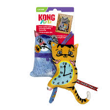 Hračka cat plyš KONG Artz Dali / van Gogh 2 ks