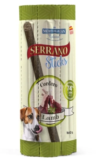 Serrano Dog Sticks Lamb, tyčinka 16 x 12 g