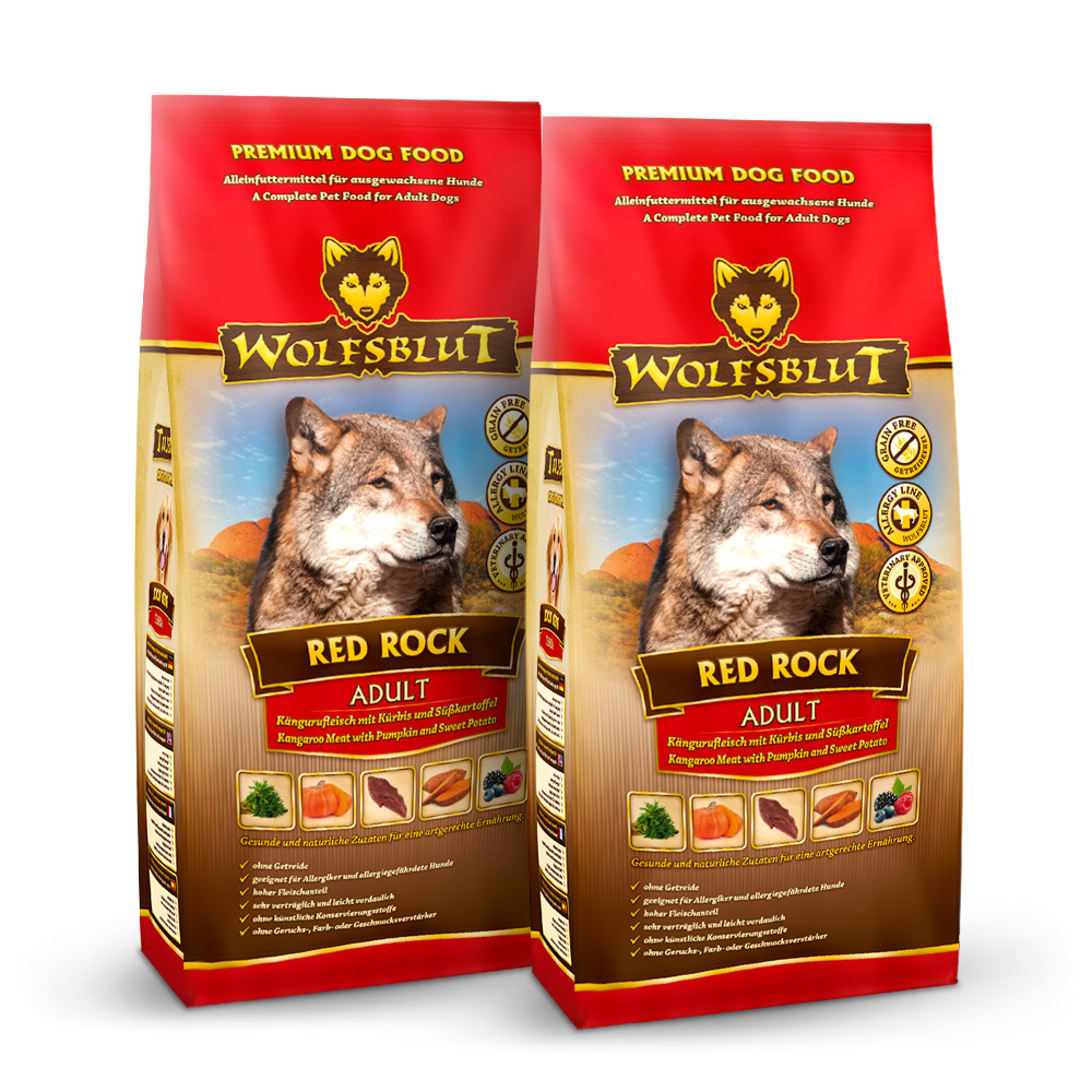 Wolfsblut Red Rock Adult 2x12,5kg - klokan s dýní