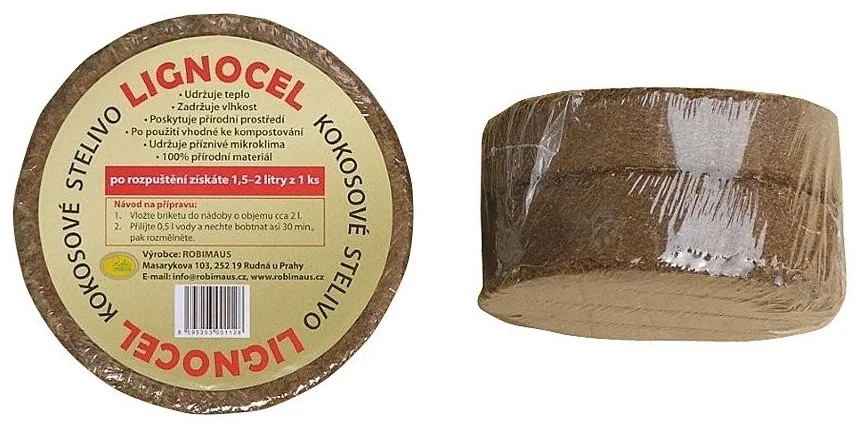 ROBIMAUS Robimaus Lignocel kokosový puk 2ks