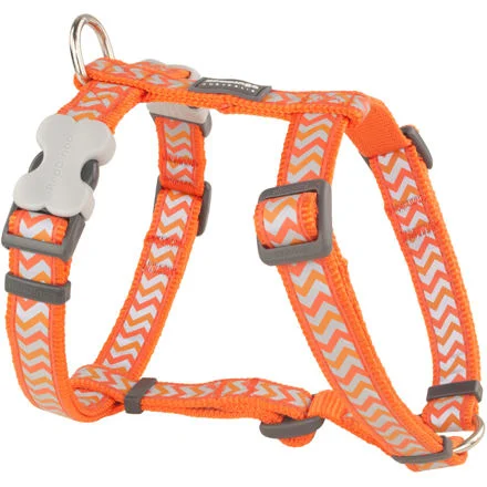 Postroj RD 25 mm x 56-80 cm - Ziggy Rfx - Oranžová