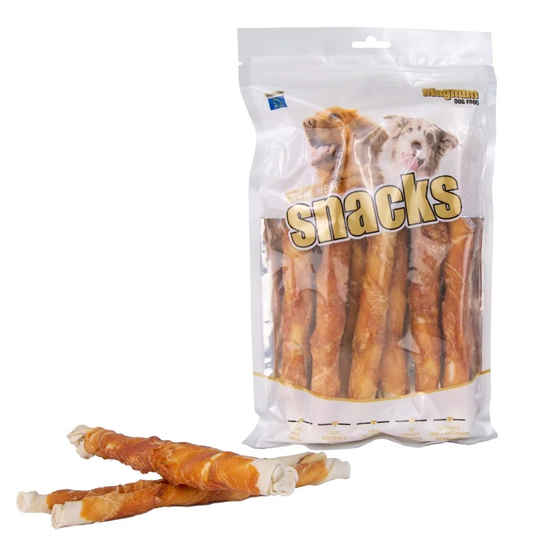 Magnum Chicken Roll on Rawhide stick 500 g - (krátké tenké)