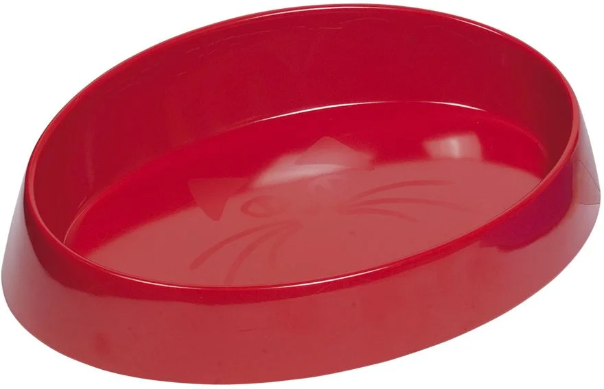 Nobby oválná miska pro kočky červená 20x15x2cm