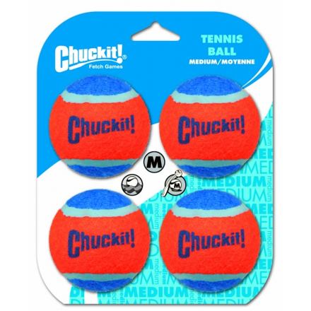 Míčky tenisové Medium 6,5 cm - 4 na kartě