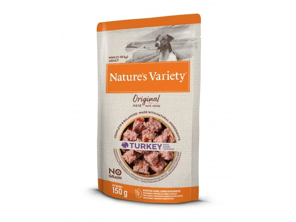Natures Variety kap.Nature´s variety orig. mini dog s krůtou 150g