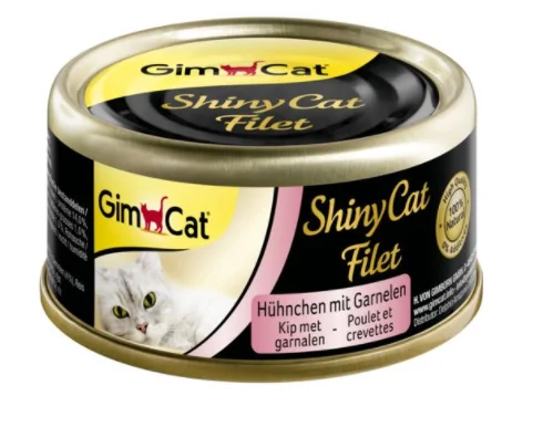 Gimpet ShinyCat filet kuře s krevetou ve vývaru 70g