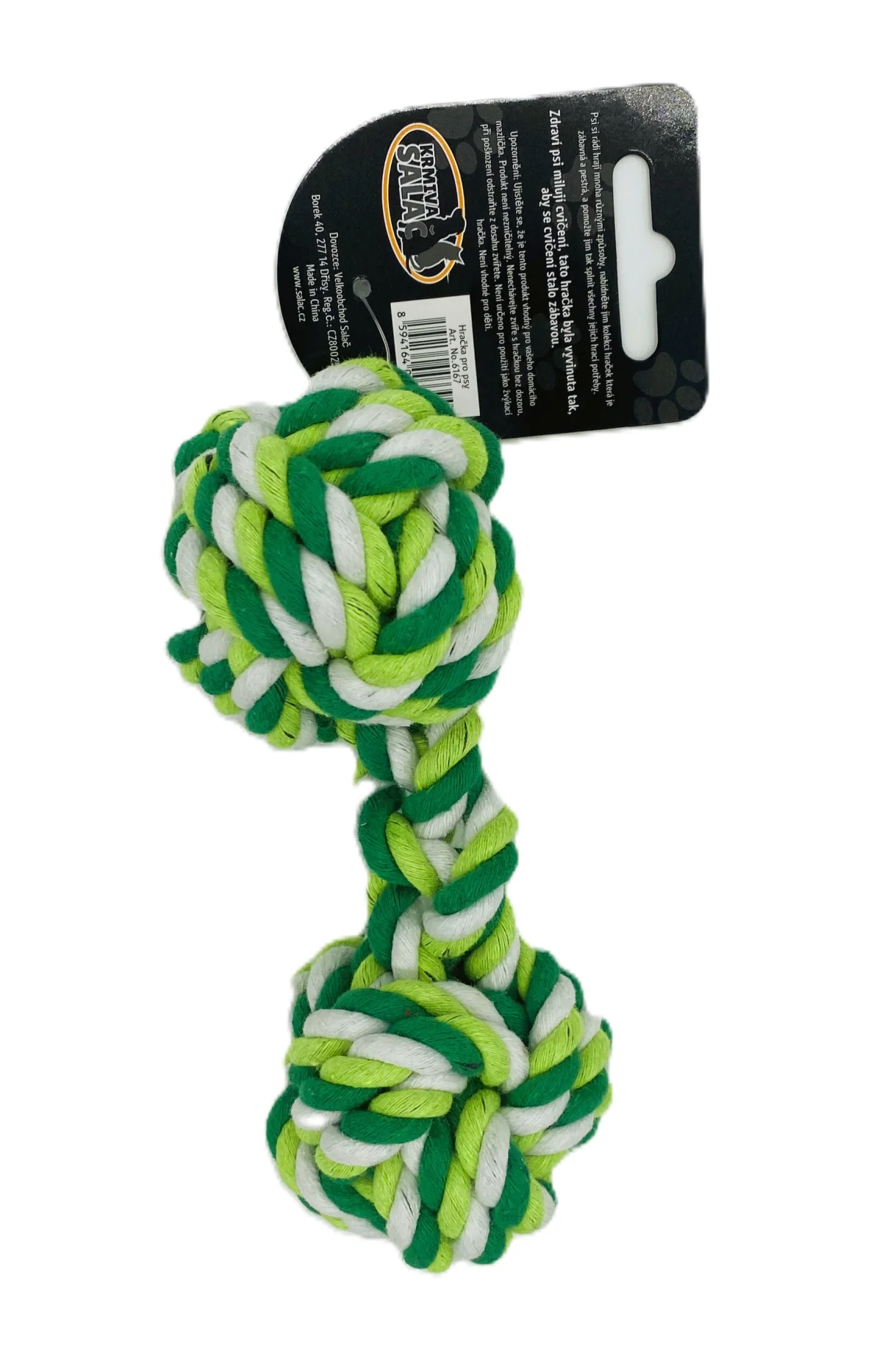 HRAČKY SALAČ Přetahovadlo - proplétaná činka 20cm (50/1)