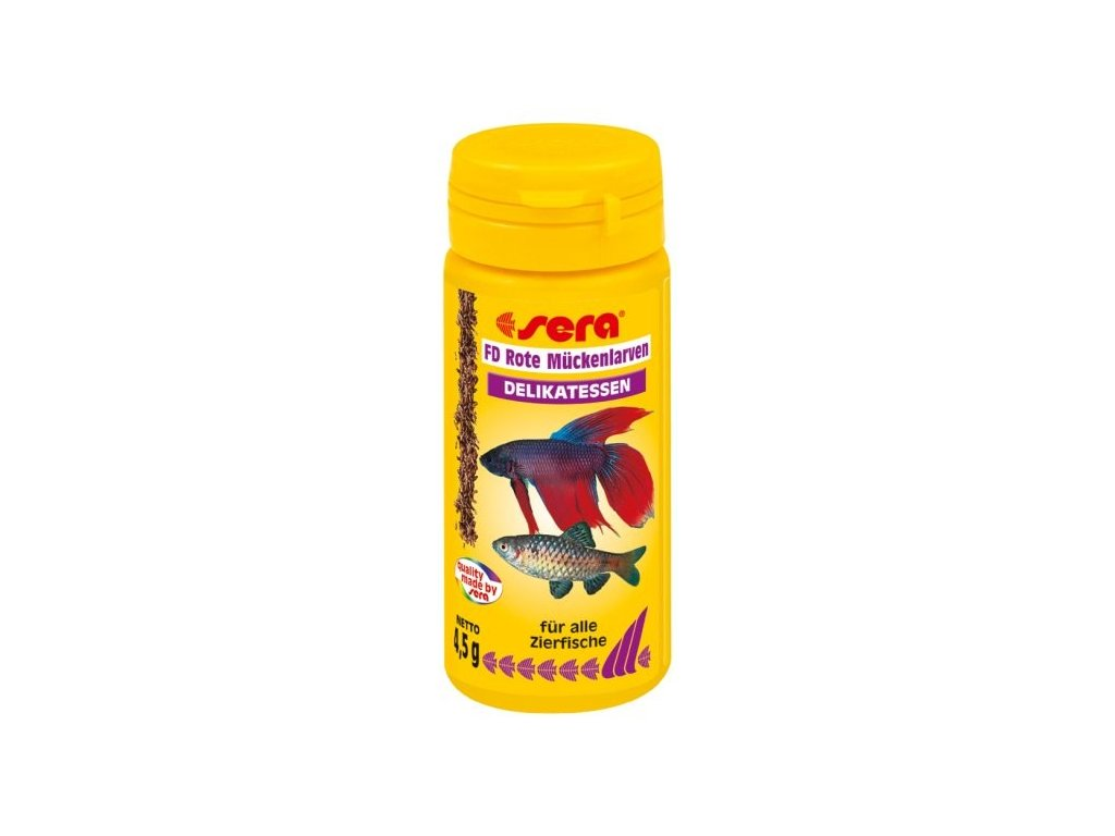 SERA Sera červené komáří larvy FD Rote Mückenlarven (Red Bloodworms) 50ml