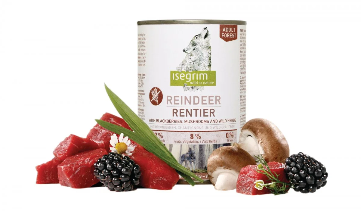 Isegrim ISEGRIM Adult Forest: Sob s ostružinami a žampiony 800 g