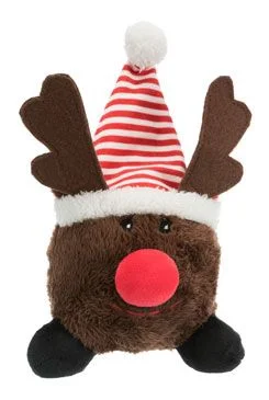 Vánoční plyšový míček Santa Claus/Sob/Sněhulák 18–29 cm 1 ks