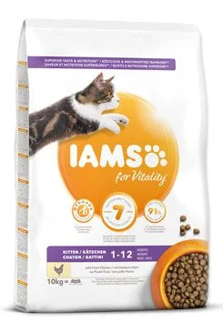 IAMS for Vitality Kitten Food with Fresh Chicken 10 kg