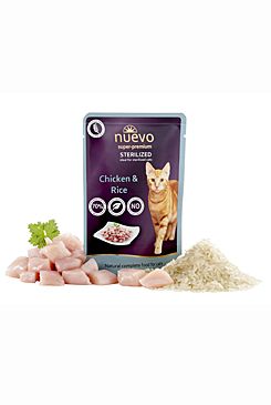 Nuevo kočka sterilized drůbeží s rýží kapsa 85 g