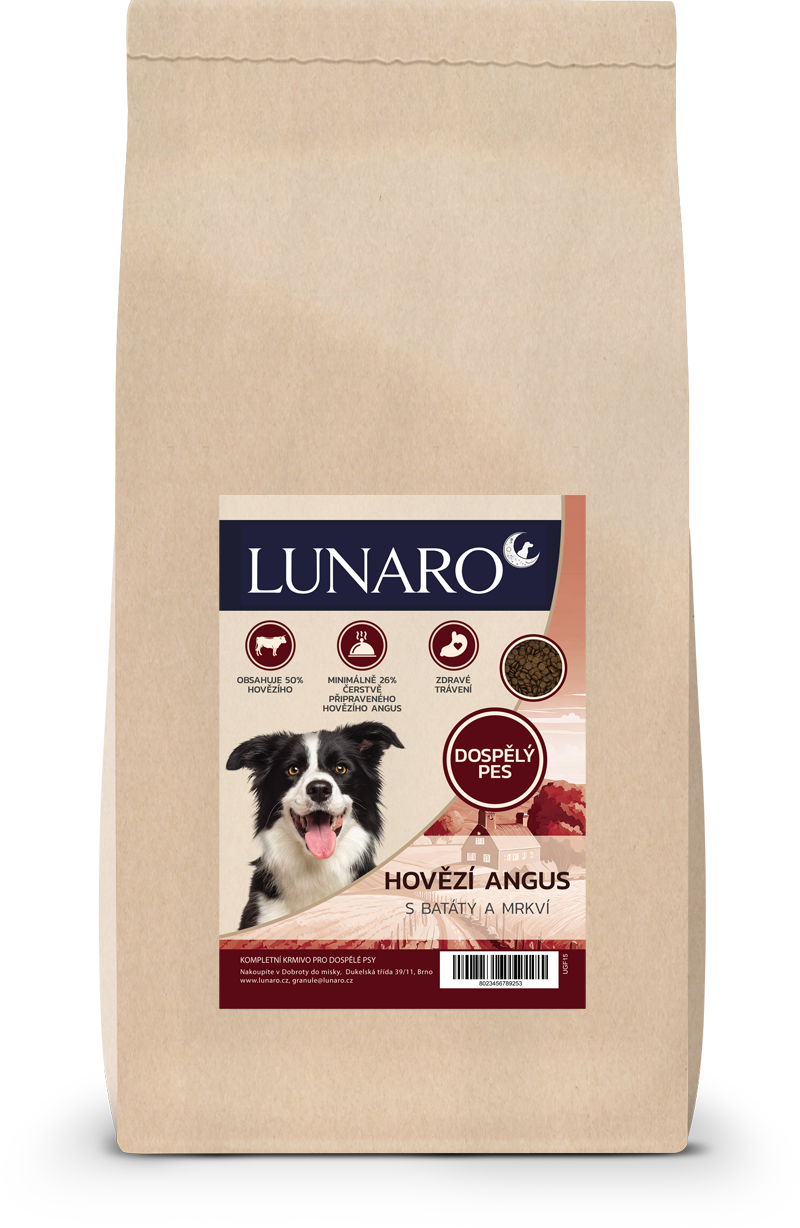 Lunaro Ebon Grace Adult 15kg - hovězí Angus s batáty