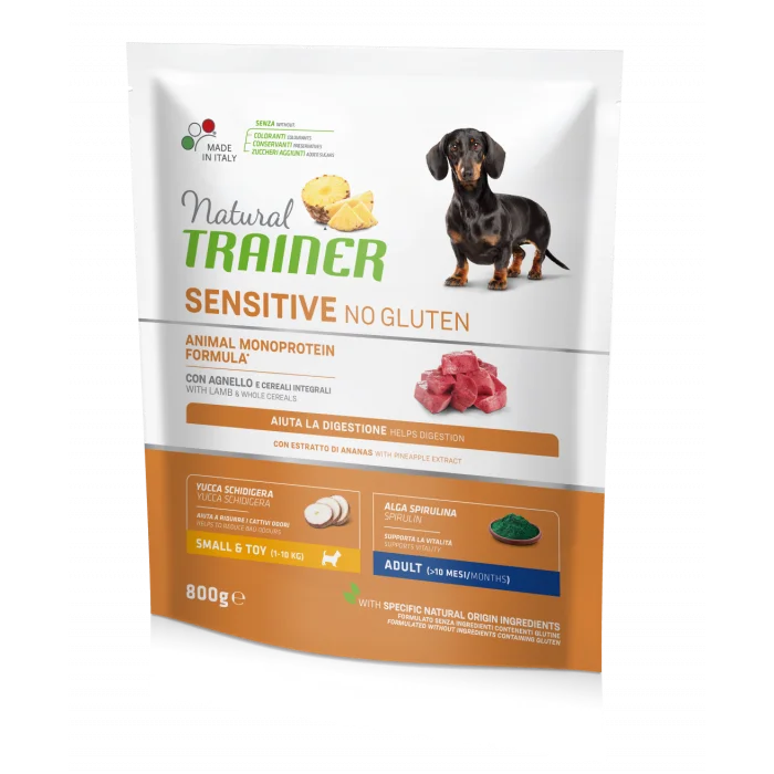 TRAINER Trainer Sesitive No Gluten Adult Mini jehně+rýže 800g