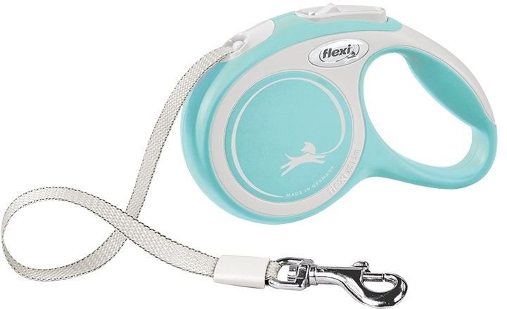 Flexi New Comfort XS vodítko pásek 3m/8kg světle modrá