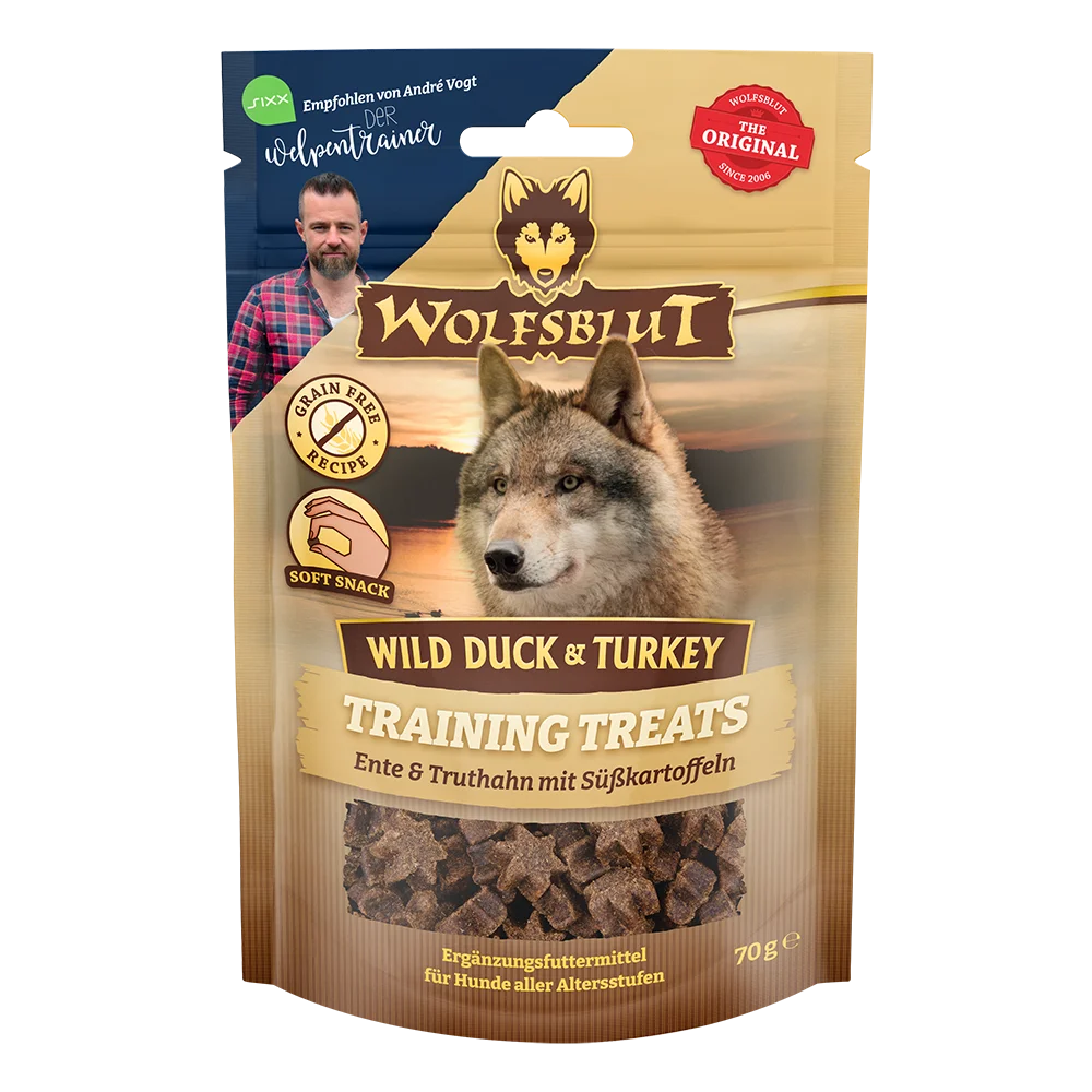 Wolfsblut Dog Training Treats Wild Duck&Turkey 70g