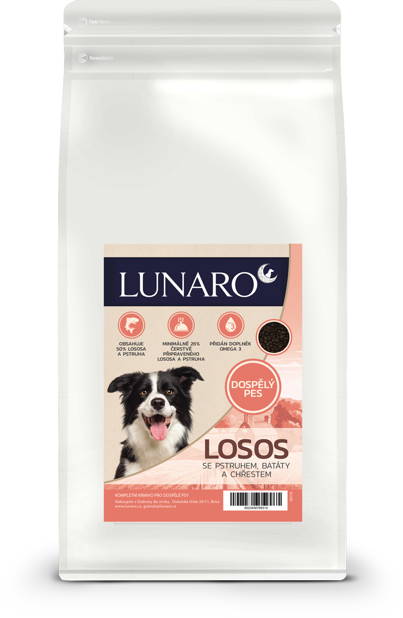 Lunaro Deep Blue 2kg - losos, pstruh s batáty