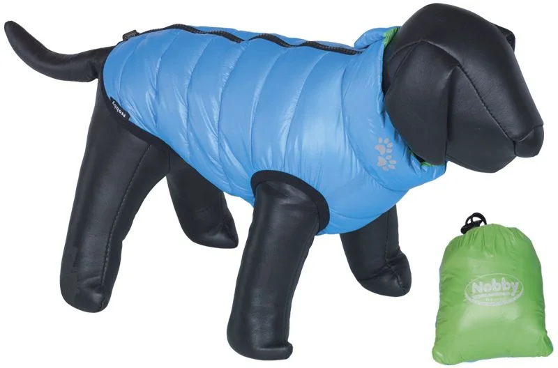 Nobby LIGHT vesta pro psa oboustranná zelená/modrá 23cm